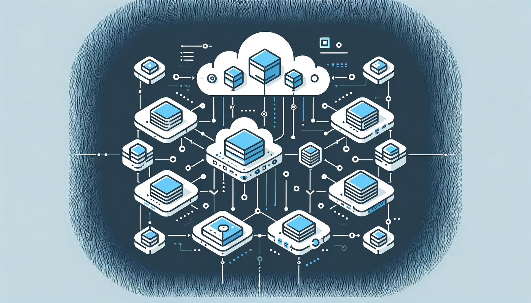 A deployment diagram